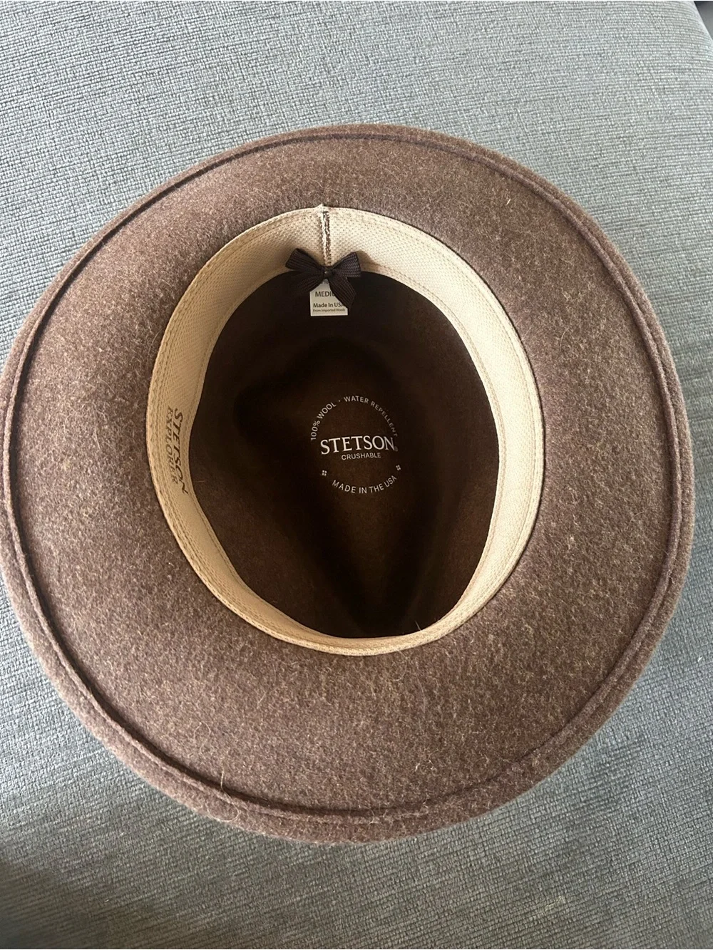 Stetson Crushable Wool Felt Fedora - Brown